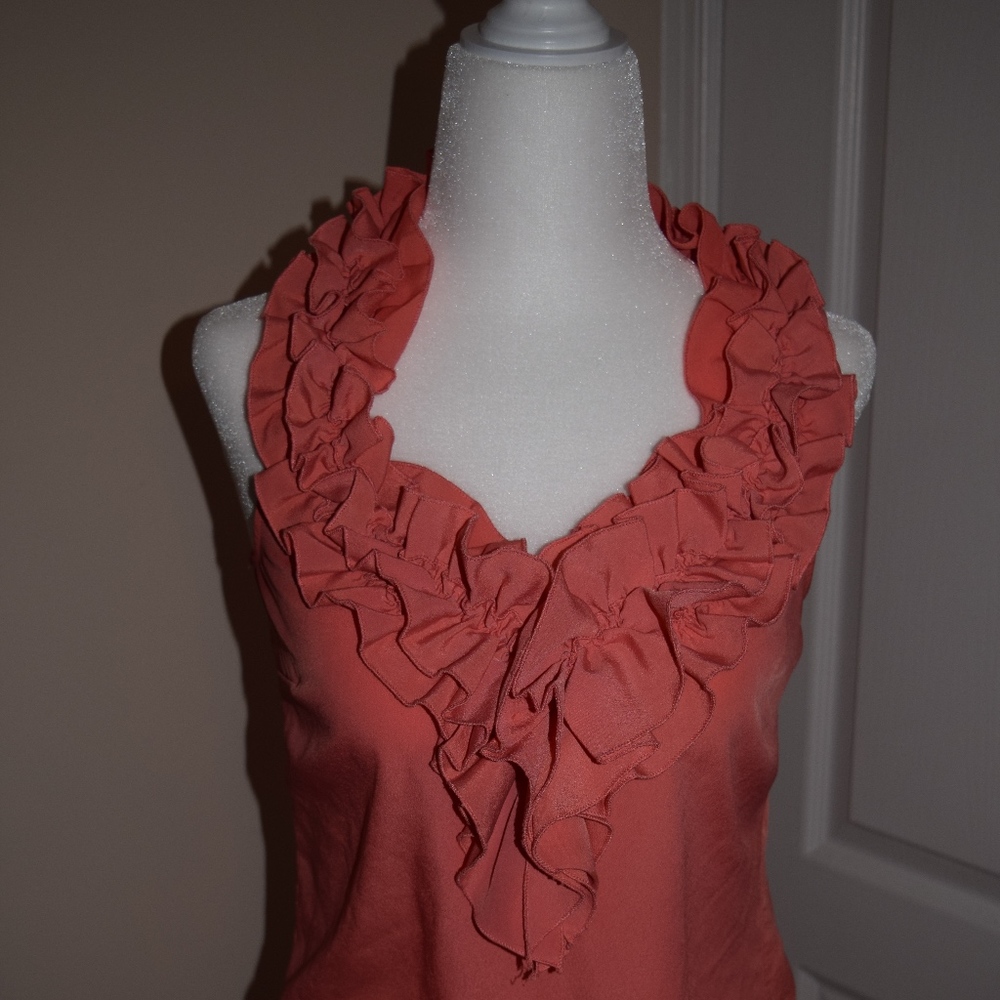 New York & Company coral blouse